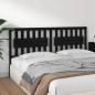 vidaXL Cabecero de cama madera maciza de pino negro 185,5x4x100 cm vidaXL Cabecero de cama madera maciza de pino negro 185,5x4x100 cm
