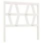 vidaXL Cabecero de cama madera maciza de pino blanco 106x4x100 cm vidaXL Cabecero de cama madera maciza de pino blanco 106x4x100 cm