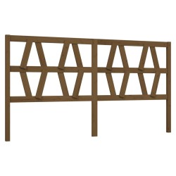 vidaXL Cabecero de cama madera maciza de pino marrón miel 186x4x100 cm
