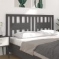 vidaXL Cabecero madera maciza de pino gris 141x4x100 cm
