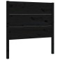 vidaXL Cabecero madera maciza de pino negro 81x4x100 cm vidaXL Cabecero madera maciza de pino negro 81x4x100 cm