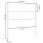 vidaXL Cabecero madera maciza de pino negro 81x4x100 cm vidaXL Cabecero madera maciza de pino negro 81x4x100 cm