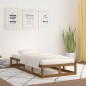vidaXL Estructura de cama de madera maciza marrón miel 90x200 cm vidaXL Estructura de cama de madera maciza marrón miel 90x200 cm