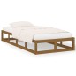vidaXL Estructura de cama de madera maciza marrón miel 90x200 cm vidaXL Estructura de cama de madera maciza marrón miel 90x200 cm