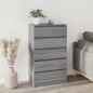 vidaXL Cajonera de madera contrachapada gris Sonoma 60x36x103 cm vidaXL Cajonera de madera contrachapada gris Sonoma 60x36x103 cm