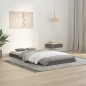 vidaXL Estructura de cama madera maciza de pino gris 90x190 cm vidaXL Estructura de cama madera maciza de pino gris 90x190 cm