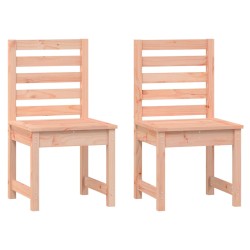 vidaXL Sillas de jardín 2 uds madera abeto Douglas 40,5x48x91,5 cm