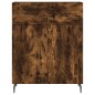vidaXL Aparador alto madera contrachapada roble ahumado 69,5x34x180 cm vidaXL Aparador alto madera contrachapada roble ahumado 69,5x34x180 cm