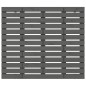 vidaXL Cabecero de cama de pared madera maciza pino gris 106x3x91,5cm vidaXL Cabecero de cama de pared madera maciza pino gris 106x3x91,5cm