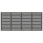 vidaXL Cabecero de cama de pared madera maciza pino gris 156x3x91,5 cm vidaXL Cabecero de cama de pared madera maciza pino gris 156x3x91,5 cm