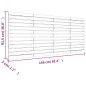 vidaXL Cabecero de cama de pared madera maciza pino gris 156x3x91,5 cm vidaXL Cabecero de cama de pared madera maciza pino gris 156x3x91,5 cm
