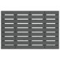vidaXL Cabecero de cama de pared madera maciza pino gris 106x3x63 cm