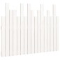 vidaXL Cabecero de cama de pared madera maciza pino blanco 108x3x80 cm vidaXL Cabecero de cama de pared madera maciza pino blanco 108x3x80 cm