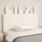vidaXL Cabecero de cama de pared madera maciza pino blanco 108x3x80 cm vidaXL Cabecero de cama de pared madera maciza pino blanco 108x3x80 cm