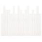 vidaXL Cabecero de cama de pared madera maciza pino blanco 108x3x80 cm vidaXL Cabecero de cama de pared madera maciza pino blanco 108x3x80 cm