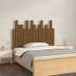 vidaXL Cabecero cama pared madera maciza pino marrón miel 108x3x80 cm vidaXL Cabecero cama pared madera maciza pino marrón miel 108x3x80 cm