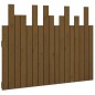 vidaXL Cabecero cama pared madera maciza pino marrón miel 108x3x80 cm vidaXL Cabecero cama pared madera maciza pino marrón miel 108x3x80 cm