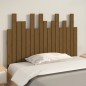 vidaXL Cabecero cama pared madera maciza pino marrón miel 108x3x80 cm vidaXL Cabecero cama pared madera maciza pino marrón miel 108x3x80 cm