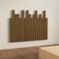 vidaXL Cabecero cama pared madera maciza pino marrón miel 108x3x80 cm vidaXL Cabecero cama pared madera maciza pino marrón miel 108x3x80 cm