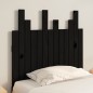 vidaXL Cabecero de cama pared madera maciza pino negro 82,5x3x80 cm vidaXL Cabecero de cama pared madera maciza pino negro 82,5x3x80 cm