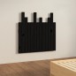 vidaXL Cabecero de cama pared madera maciza pino negro 82,5x3x80 cm vidaXL Cabecero de cama pared madera maciza pino negro 82,5x3x80 cm