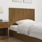 vidaXL Cabecero cama pared madera maciza pino marrón miel 108x3x60 cm vidaXL Cabecero cama pared madera maciza pino marrón miel 108x3x60 cm