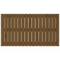 vidaXL Cabecero cama pared madera maciza pino marrón miel 108x3x60 cm vidaXL Cabecero cama pared madera maciza pino marrón miel 108x3x60 cm