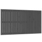 vidaXL Cabecero de cama de pared madera maciza pino gris 159,5x3x90 cm