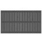 vidaXL Cabecero de cama de pared madera maciza pino gris 159,5x3x90 cm