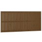 vidaXL Cabecero cama pared madera maciza pino marrón miel 185x3x90 cm vidaXL Cabecero cama pared madera maciza pino marrón miel 185x3x90 cm