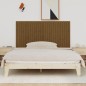 vidaXL Cabecero cama pared madera maciza pino marrón miel 185x3x90 cm vidaXL Cabecero cama pared madera maciza pino marrón miel 185x3x90 cm