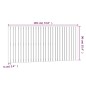 vidaXL Cabecero cama pared madera maciza pino marrón miel 185x3x90 cm vidaXL Cabecero cama pared madera maciza pino marrón miel 185x3x90 cm