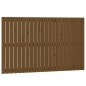 vidaXL Cabecero cama pared madera maciza pino marrón miel 140x3x90 cm vidaXL Cabecero cama pared madera maciza pino marrón miel 140x3x90 cm