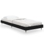 vidaXL Estructura de cama madera contrachapada negra 75x190 cm