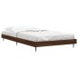 vidaXL Estructura de cama madera contrachapada marrón roble 90x190 cm