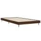 vidaXL Estructura de cama madera contrachapada marrón roble 90x190 cm