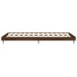 vidaXL Estructura de cama madera contrachapada marrón roble 90x190 cm