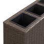 vidaXL Arriate con 4 macetas de ratán sintético negro 80x22x79 cm vidaXL Arriate con 4 macetas de ratán sintético negro 80x22x79 cm