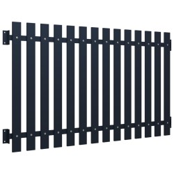 vidaXL Panel de valla acero recubrimiento polvo antracita 170,5x75 cm