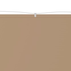vidaXL Toldo vertical tela oxford gris taupé 200x360 cm