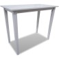 vidaXL Mesa alta de madera blanca 