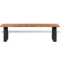 vidaXL Banco de madera de acacia maciza 160 cm vidaXL Banco de madera de acacia maciza 160 cm