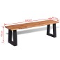 vidaXL Banco de madera de acacia maciza 160 cm vidaXL Banco de madera de acacia maciza 160 cm