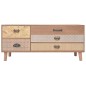 vidaXL Mueble para TV con 5 cajones madera maciza de pino 90x30x40 cm vidaXL Mueble para TV con 5 cajones madera maciza de pino 90x30x40 cm