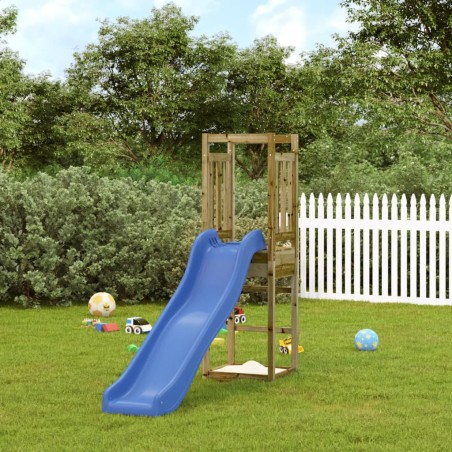 vidaXL Parque infantil de exterior madera de pino impregnada