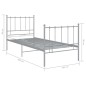 vidaXL Estructura de cama de metal gris 100x200 cm vidaXL Estructura de cama de metal gris 100x200 cm