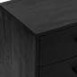 vidaXL Aparador de madera maciza de pino negro 110x35x70 cm vidaXL Aparador de madera maciza de pino negro 110x35x70 cm