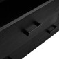 vidaXL Aparador de madera maciza de pino negro 110x35x70 cm vidaXL Aparador de madera maciza de pino negro 110x35x70 cm
