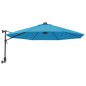 vidaXL Sombrilla de pared con LED verde azul mar 290 cm vidaXL Sombrilla de pared con LED verde azul mar 290 cm