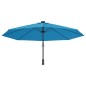 vidaXL Sombrilla de pared con LED verde azul mar 290 cm vidaXL Sombrilla de pared con LED verde azul mar 290 cm